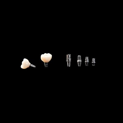 kupować Metalowy Implant Korona Most Naturalny Zirkonia Korona z pełnym konturem z titaniowym podłożem online manufacture